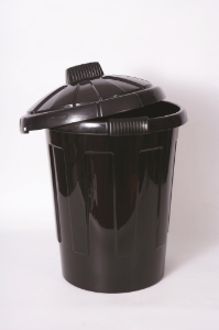 80 ltr Large Black Bin 