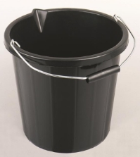 15 ltr Black Builders Bucket 