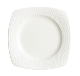 Satinique Square Dinner Plate 10” 25.4cm (24 Pack) Satinique, Square, Dinner, Plate, 10", 25.4cm