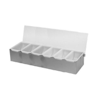 S/S 6 Compartment Condiment Dispenser 
