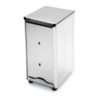 95.3mm x 111.1mm x 191mm / 3 3/4? x 4 3/8? x 7 1/2? Napkin Dispenser, Tall 