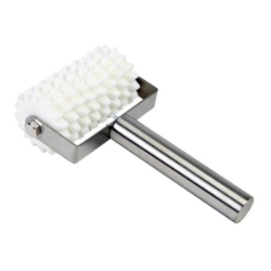 Roller Dockers Stainless Steel Handle Plastic Barrel 8 Wheels 