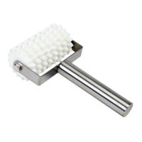 Roller Dockers Stainless Steel Handle Plastic Barrel 8 Wheels 