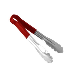 254mm / 10? Stainless Tong, Red 