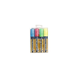 Chalkmarkers 4 Colour Pack (R,G,Y,BL) Large (Each) Chalkmarkers, 4, Colour, Pack, R,G,Y,BL, Large, Nevilles
