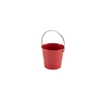 Stainless Steel Miniature Bucket 4.5cm Diameter Red (Each) Stainless, Steel, Miniature, Bucket, 4.5cm, Diameter, Red, Nevilles