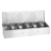 6  S/S Compartment Condiment 