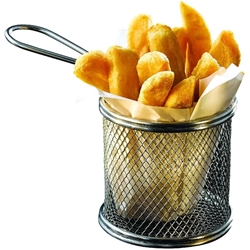 Serving Fry Basket Round 9.3 X 9cm (Each) Serving, Fry, Basket, Round, 9.3, 9cm, Nevilles
