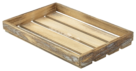 Wooden Crate Dark Rustic Finish 35X23X4cm (Each) Wooden, Crate, Dark, Rustic, Finish, 35X23X4cm, Nevilles