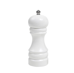 Capstan Pepper Mill In Hevea With White Gloss Finish (Each) 