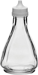 Vinegar Bottle, White Plastic Top (48 Pack) 