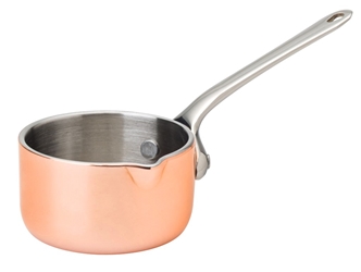 Mini Copper Presentation Saucepan with lip 2.25” / 5.5cm 2oz / 5.7cl (6 Pack) 