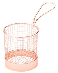 Copper Round Service Basket 3.5” / 9cm (6 Pack) 