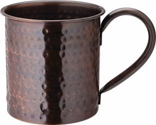 Aged Copper Hammered  Mug 19oz / 54cl (6 Pack) 