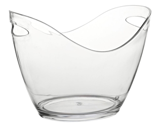 Small Champagne Bucket Clear 10.5? / 27cm (6 Pack) 