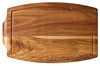 Acacia Wood Steak Platter 13.5x8.75? / 34x22cm - Sides: With Juice Catcher / Plain (6 Pack) 