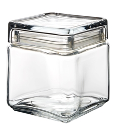 Square Biscotti Jar 1L (6 Pack) 
