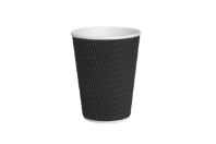 12oz Black Ripple Cup 