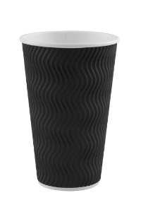 16oz Black S Ripple Cup 