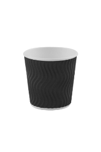 4oz Black S Ripple Cup 