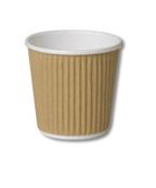 4oz Kraft Ripple Cup 