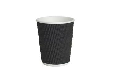8oz Black Ripple Cup 