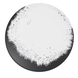 Holi Black Plate  (24 Pack) Holi, Black, Plate, 