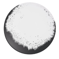 Holi Black Plate  (24 Pack) Holi, Black, Plate, 