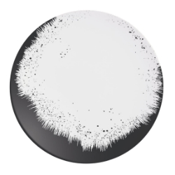 Holi Black Plate  (24 Pack) Holi, Black, Plate, 