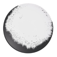 Holi Black Plate  (24 Pack) Holi, Black, Plate, 