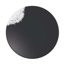 Holi Black Plate  (24 Pack) Holi, Black, Plate, 