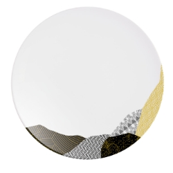 Fragment Gold Dinner Plate  (24 Pack) Fragment, Gold, Dinner, Plate, 