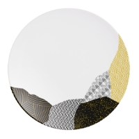 Fragment Gold Dinner Plate  (24 Pack) Fragment, Gold, Dinner, Plate, 