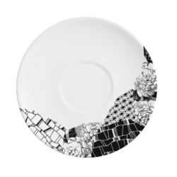 Fragment Black Saucer  (24 Pack) Fragment, Black, Saucer, 