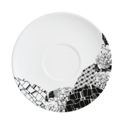 Fragment Black Saucer  (24 Pack) Fragment, Black, Saucer, 