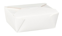 No 8 Dispo-Pak White Food Container 46oz (6 x 50 Pack) 