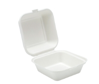 6” Bagasse Burger  Box (4 x 125 Pack) 
