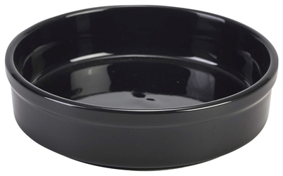 Royal Genware Round Dish 13cm Black (6 Pack) Royal, Genware, Round, Dish, 13cm, Black, Nevilles