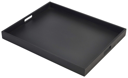 Solid Black Butlers Tray 53.5 x 42.5 x 4.5cm (Each) Solid, Black, Butlers, Tray, 53.5, 42.5, 4.5cm, Nevilles