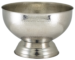 Hammered Stainless Steel Champagne Bowl 36cm (Each) Hammered, Stainless, Steel, Champagne, Bowl, 36cm, Nevilles