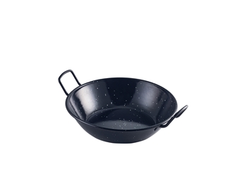 Black Enamel Dish 22cm (6 Pack) Black, Enamel, Dish, 22cm, Nevilles