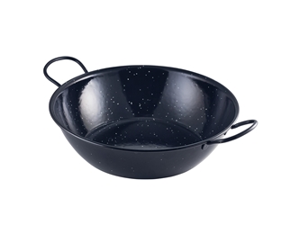 Black Enamel Dish 30cm (6 Pack) Black, Enamel, Dish, 30cm, Nevilles