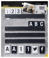 Letter Shelf 1m Black (Includes 169 Characters) (Each) Letter, Shelf, 1m, Black, Includes, 169, Characters, Nevilles