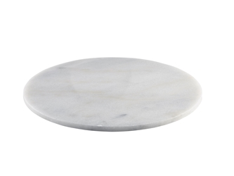 White Marble Platter 33cm (Each) White, Marble, Platter, 33cm, Nevilles