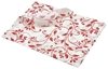 Greaseproof Paper Red Floral Print 25 x 20cm (Each) Greaseproof, Paper, Red, Floral, Print, 25, 20cm, Nevilles