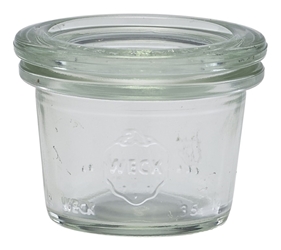 WECK Mini Jar 3.5cl/1.25oz 4.5cm (Dia) (24 Pack) WECK, Mini, Jar, 3.5cl/1.25oz, 4.5cm, Dia, Nevilles