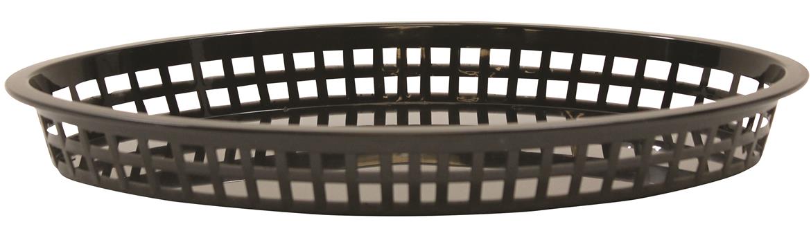 Texas Platter Baskets Polypropylene Oval Black 32.5x24x4cm (36 Pack) 