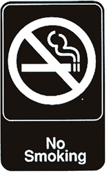 Standard Wall/Door Signs No Smoking 