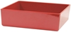Contemporary Melamine Staight Sided Bowl Red (25.5x25.5x7.5cm) 4 Litre 