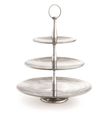 Remington Collection Three-Tiered Cake Stand Server 